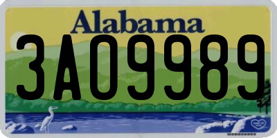 AL license plate 3AO9989