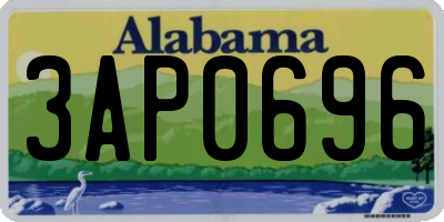 AL license plate 3AP0696