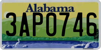 AL license plate 3AP0746