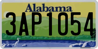 AL license plate 3AP1054