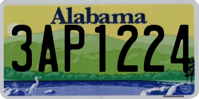 AL license plate 3AP1224