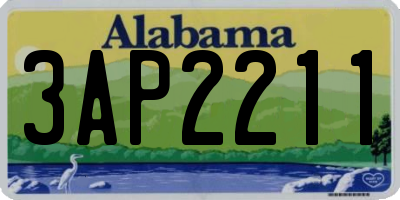 AL license plate 3AP2211