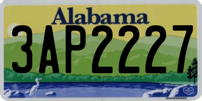 AL license plate 3AP2227
