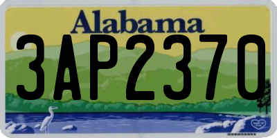 AL license plate 3AP2370