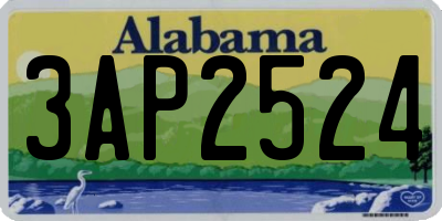 AL license plate 3AP2524