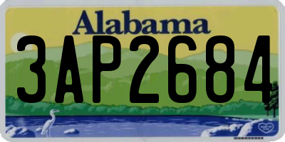 AL license plate 3AP2684