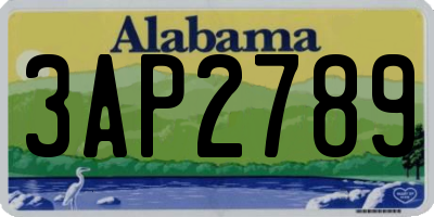 AL license plate 3AP2789