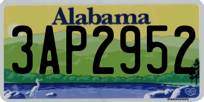 AL license plate 3AP2952