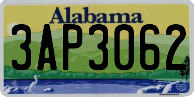 AL license plate 3AP3062