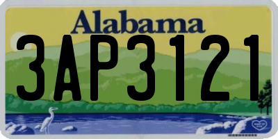 AL license plate 3AP3121