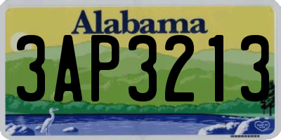 AL license plate 3AP3213