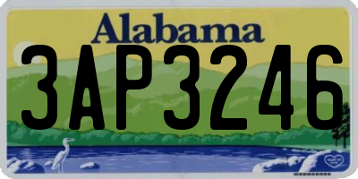 AL license plate 3AP3246