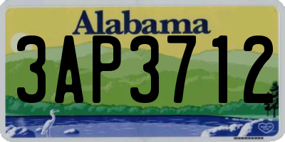 AL license plate 3AP3712
