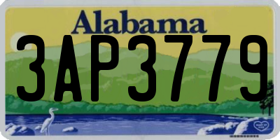 AL license plate 3AP3779