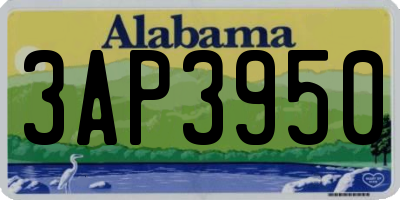 AL license plate 3AP3950