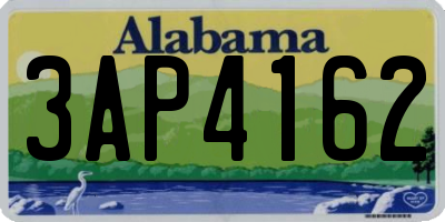 AL license plate 3AP4162