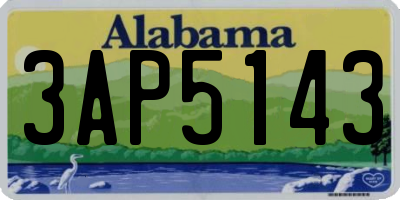 AL license plate 3AP5143