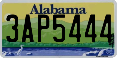 AL license plate 3AP5444