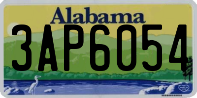 AL license plate 3AP6054