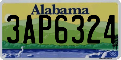 AL license plate 3AP6324