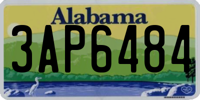 AL license plate 3AP6484