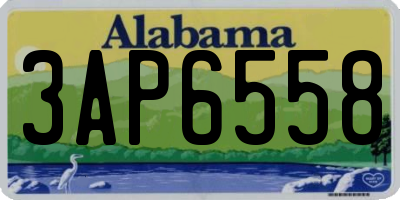 AL license plate 3AP6558