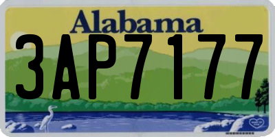 AL license plate 3AP7177