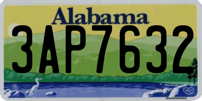 AL license plate 3AP7632