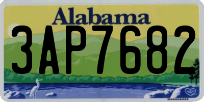 AL license plate 3AP7682