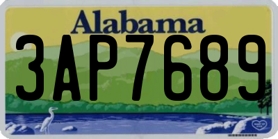 AL license plate 3AP7689