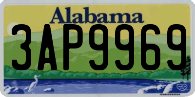AL license plate 3AP9969