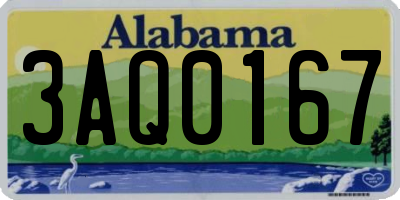 AL license plate 3AQ0167