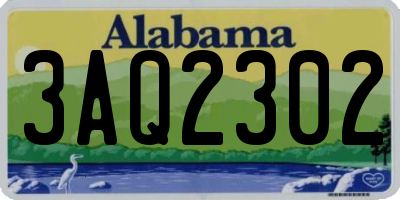 AL license plate 3AQ2302