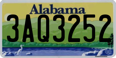 AL license plate 3AQ3252