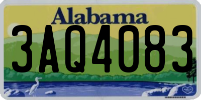 AL license plate 3AQ4083