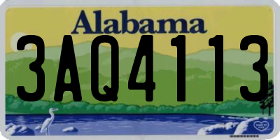 AL license plate 3AQ4113