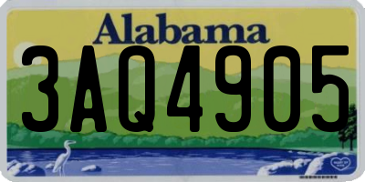 AL license plate 3AQ4905
