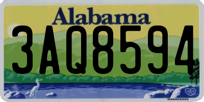 AL license plate 3AQ8594