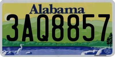 AL license plate 3AQ8857