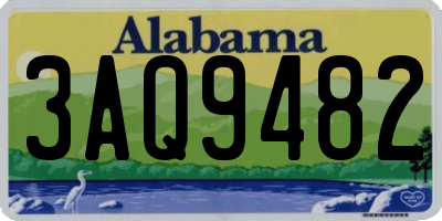 AL license plate 3AQ9482