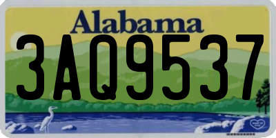 AL license plate 3AQ9537