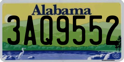 AL license plate 3AQ9552