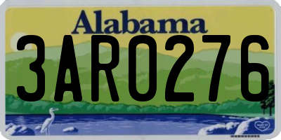 AL license plate 3AR0276