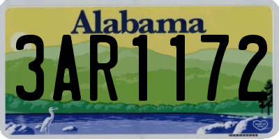 AL license plate 3AR1172