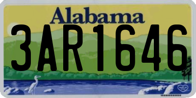 AL license plate 3AR1646