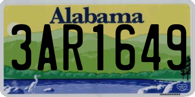 AL license plate 3AR1649