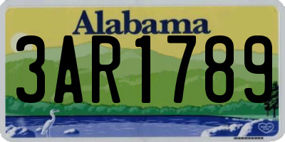 AL license plate 3AR1789