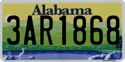 AL license plate 3AR1868