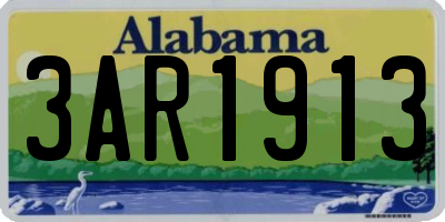 AL license plate 3AR1913