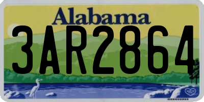 AL license plate 3AR2864